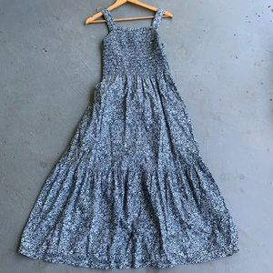 Everlane Smock Dress Blue Floral 2